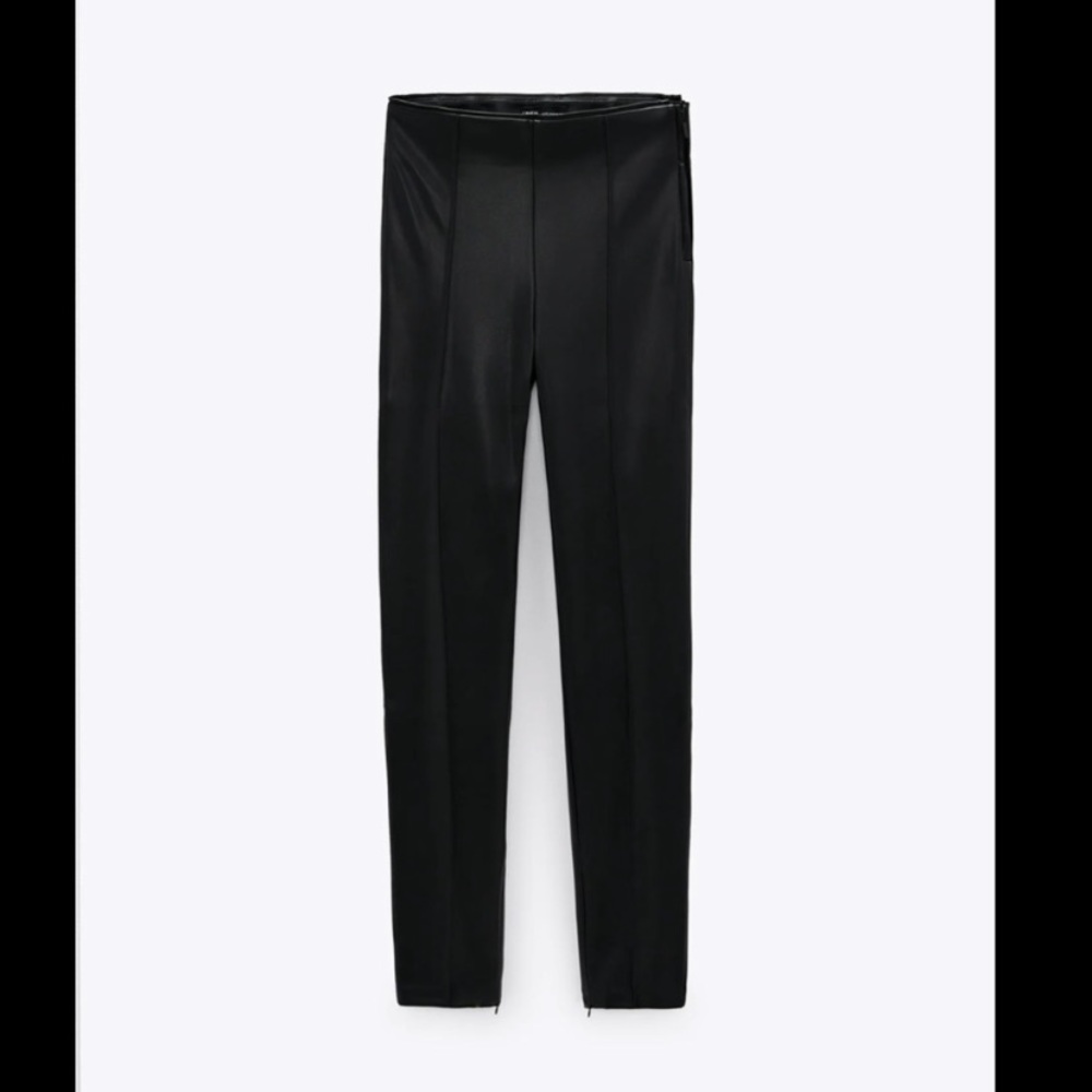 Zara faux leather pants